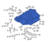 Ford Focus 2016-2018 G1FZ6P013A Front Powertrain Skid Plate. Fixed Price $335.03.