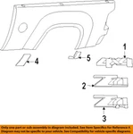 Gm Oem 07-14 Sierra 1500 Pick Up Box Exterior Trim-stone Guard 15952188. Fixed Price $49.94.