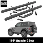 Rough Country Nerf Bars For Jeep Wrangler Jl 2 Door. Fixed Price $259.95.