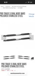 For Ram 1500 19-26 Westin 5" Pro Traxx Cab Length Polished Oval Tube Step Bars. Fixed Price $600.00.