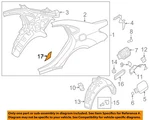 Hyundai Oem 11-16 Equus Quarter Panel-stone Guard 842113N000. Fixed Price $7.85.