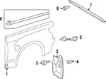 Genuine Toyota Stone Deflector 75631-0C080. Fixed Price $50.61.