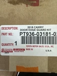 2018-2025 Toyota Camry Door Edge Guards New Oem PT936-03181-02 218 Black. Fixed Price $99.99.