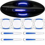 Jrsmbcg 8PCS Car Door Handle Scratch Protector Clear-transparent & Blue. Fixed Price $23.07.