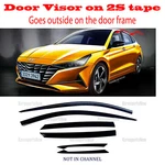 2S Tape Smoke Door Window Vent Visor Deflector 6PCS Hyundai Elantra 2021-2026. Fixed Price $44.36.