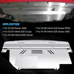 Aluminum Engine Cover Splash Shield Under Tray For G35 Nissan 350Z 2003-2009. Fixed Price $51.90.