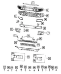 Genuine Mopar Front Skid Plate 68409966AA. Fixed Price $280.72.