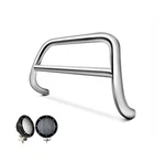 Black Horse Bar Push Guard Stainless W/5.3"LED Fits 03-14 Mitsubishi Endeavor. Fixed Price $460.98.