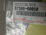 2008-2021 Toyota Land Cruiser Genuine Protector, Back Door, Lower 67395-60050. Fixed Price $8.00.
