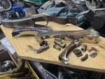 Lot Of (2) 1940 Chevy Fold Down Rear Bumper / Trunk Guard Original Gm Accessory. Fixed Price $549.99.