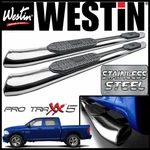 Westin Pro Traxx 5" Stainless Oval Nerf Step Bars Fit 2009-18 Dodge Ram Crew Cab. Fixed Price $623.99.