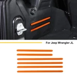 6X Trunk Back Side Cargo Storage Box Cover Trim For Jeep Wrangler Jl 18+ Orange. Fixed Price $24.04.
