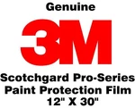 Genuine 3M Scotchgard Paint Protection Film Series Clear Bra Roll 12" X 30". Fixed Price $25.00.