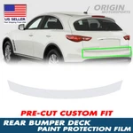 Precut Rear Clear Bumper Deck Paint Protection Film For 2008-2013 Infiniti EX35. Fixed Price $29.99.