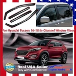 For Hyundai Tucson 2016-2018 In-channel Vent Window Visor Rain Guard Deflectors. Fixed Price $48.99.