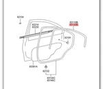 Genuine Hyundai Accent 1999-2006 Rear Right Body Side Weatherstrip 8312025000. Fixed Price $27.01.