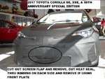 Lebra Front End Mask Cover Fits 2017-2019 Toyota Corolla Sedan Se, Xse. Fixed Price $148.99.