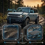 Omu Aluminum Mirror Rain Shield 2021-2025 Ford Bronco With Gopro Mount Frame. Fixed Price $236.54.