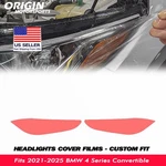 Precut Headlights Protection Clear Covers Bra Fits 2021-2025 Bmw 4 Series Conv.. Fixed Price $40.49.