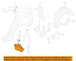 Honda Oem 2012-2017 Ilx Civic Left Stone Guard DEFLECTOR74485TR0A00 New In Pkg. Fixed Price $14.70.