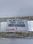 Toyota Lexus 75895-53010 Bumper Cover Tape New Oem 2021-2024 Landcruiser, Mirai. Fixed Price $25.24.
