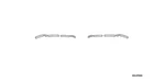 New Genuine Honda Ocean Mist Metallic Door Edge Guards (pn 08P20-SHJ-1B0). Fixed Price $29.97.