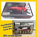 Lebra Custom Front End Cover, For: 83-84 Ford Mustang W/o Spoiler 55085-01. Fixed Price $89.99.