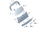 Genuine Mercedes-benz D-pillar Cover 167-690-01-02. Fixed Price $24.42.