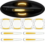 Jrsmbcg 8PCS Car Door Handle Scratch Protector Clear-transparent Yellow. Fixed Price $12.79.