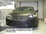Lebra Front End Mask Cover Fits Honda Accord 4DR 2013-2015 W/o Spoiler. Fixed Price $148.99.