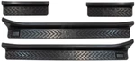 Fishbone Front-rear Entry Guards Black For 20-23 Jeep Gladiator Jt 4 Doors. Fixed Price $70.97.