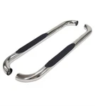 Trailfx A0032S - 3" Cab Length Polished Round Step Bars. Fixed Price $250.00.