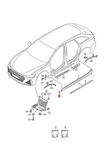 Genuine Audi RS6RS6 Plus Avant Qu. Stone Guard Plate Right 4K8853388. Fixed Price $21.42.
