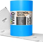 Vvivid Blue Stencil Vinyl Masking Film With Anti-bleed 12" X 6FT,. Fixed Price $11.45.