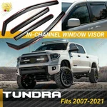 Fits Toyota Tundra 2007-2021 In-channel Rain Guard Window Visors Vent Deflectors. Fixed Price $45.99.