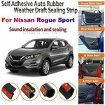 Door Edge Rubber Sealing Strip Weather Noise Reduction For Nissan Rogue Sport. Fixed Price $59.98.