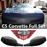 1997-2004 C5 Corvette Front Bumper Mask + Mirror Covers Novistretch Bra Mesh Set. Fixed Price $179.95.