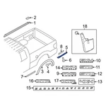 Ford F-150 2011-2014 BL3Z99292A23AA Rear Left Truck Bed Molding. Fixed Price $20.22.