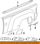 Gm Oem 07-14 Sierra 1500 Pick Up Box Exterior Trim-stone Guard 15952193. Fixed Price $56.41.