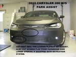 Lebra Front End Mask Cover Fits Chrysler 200 W/o Park Assist 2015-17. Fixed Price $148.99.