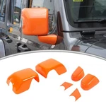 Side Rearview Mirrors Shell Trim Cover Bezel For 18+ Jeep Wrangler Jl Jt Orange. Fixed Price $23.09.