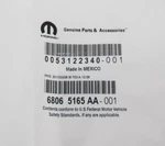 Genuine Oem Mopar Dodge 68065165AA Driver Lh Rear Anti Chip Film 2009-20 Journey. Fixed Price $31.53.