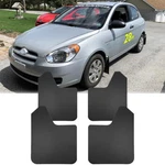 4PCS Black Flap Mudguard Front & Rear Fender Splash For Hyundai Accent. Fixed Price $27.11.