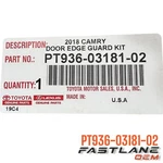 2019-2024 Toyota Camry Door Edge Guards New Oem PT936-03181-02. Fixed Price $105.82.