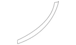 Genuine Mazda Stone Guard BP4K-50-4P1B. Fixed Price $18.98.