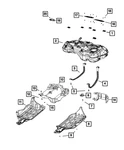 Genuine Mopar Fuel Tank Skid Plate Left 52029928AB. Fixed Price $250.56.