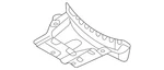 Genuine Audi Stone Guard 4J3-839-707-B. Fixed Price $80.42.