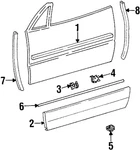 Genuine Mercedes-benz Edge Protection 129-697-00-51-9B00. Fixed Price $295.40.