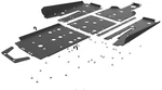 Seizmik 76-10165 Kit Skid Plate With Rock Sliders. Fixed Price $699.99.