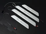 09-16 Porsche Panamera 970 Turbo Sill Kick Plates Door Entry Guards. Fixed Price $1059.29.